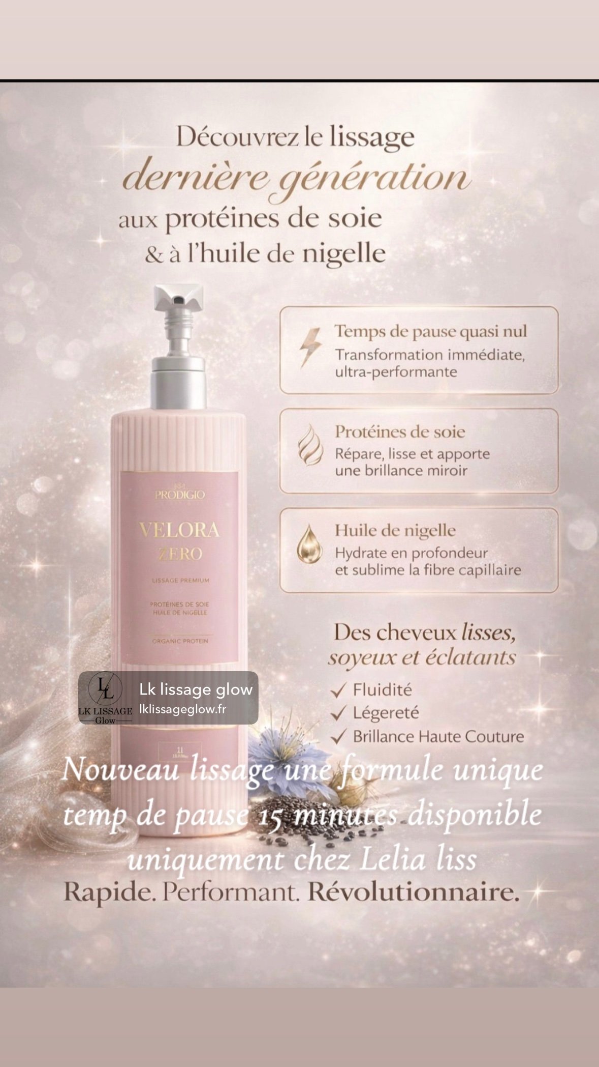 Lissage Vélora instantané